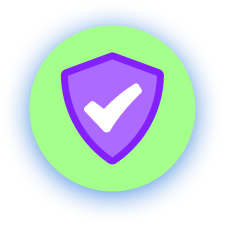 Safety record check icon with community feedback and reports